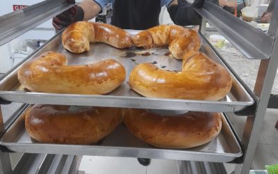 Rosca de calabresa solidária